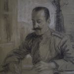 Θ. Φ. Καραβία, «Ο Επιτελής Ρακτιβάν», 1913, μολύβι και παστέλ σε χαρτί, 26 x 36 εκ.